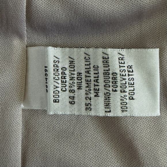 NWT JS Collections Sequin V-Neck Cape Gown Metallic Lace Light Blue Formal Dress - Picture 8 of 8